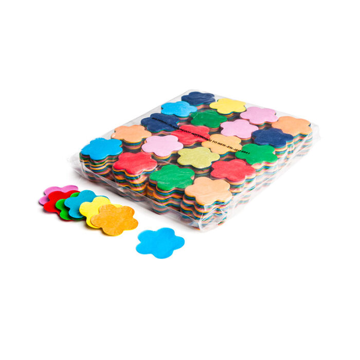 MagicFX - Slowfall confetti flowers Ø 55 mm - Multicolour